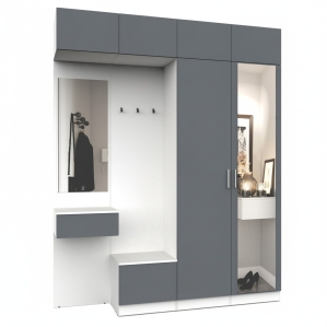 Набор мебели для прихожей "Марсель-211" МР 01-211 В2490 Ш2000 Г420 (ЛД.. Набор мебели для прихожей "Марсель-211" МР 01-211 В2490 Ш2000 Г420 (ЛД..